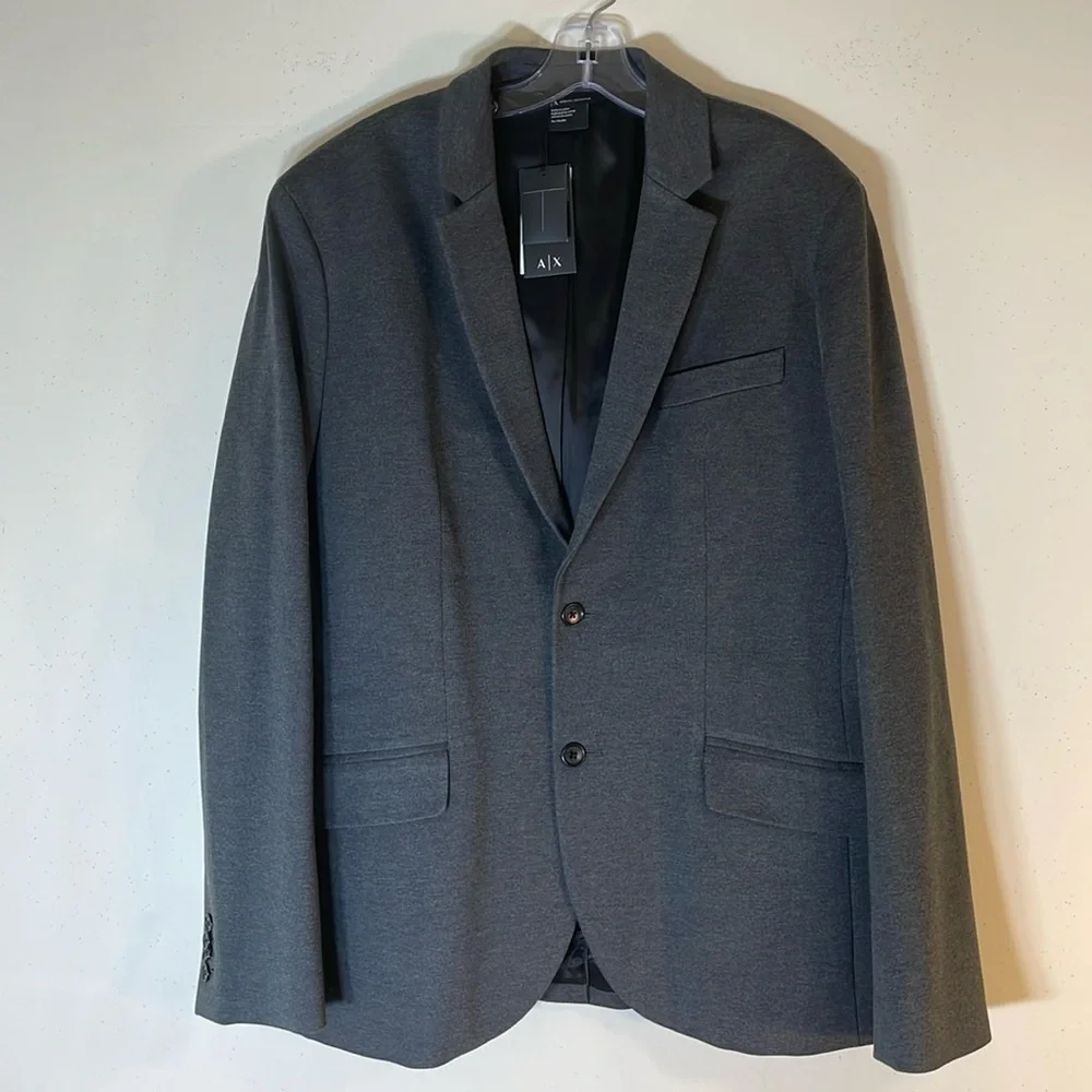 ARMANI EXCHANGE Grey Ponte Blazer. Men’s XL. NWT.